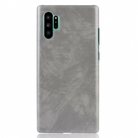 Hoesje voor Samsung Galaxy Note 10 Plus Klassiek Litchi-leereffect