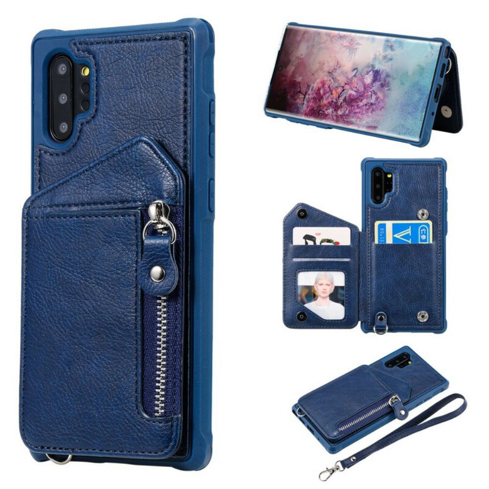 Hoesje voor Samsung Galaxy Note 10 Plus Portemonnee Zip Portemonnee