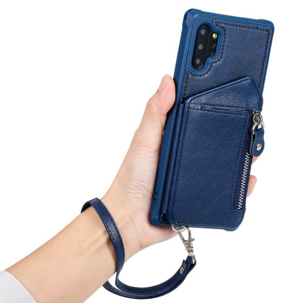 Hoesje voor Samsung Galaxy Note 10 Plus Portemonnee Zip Portemonnee