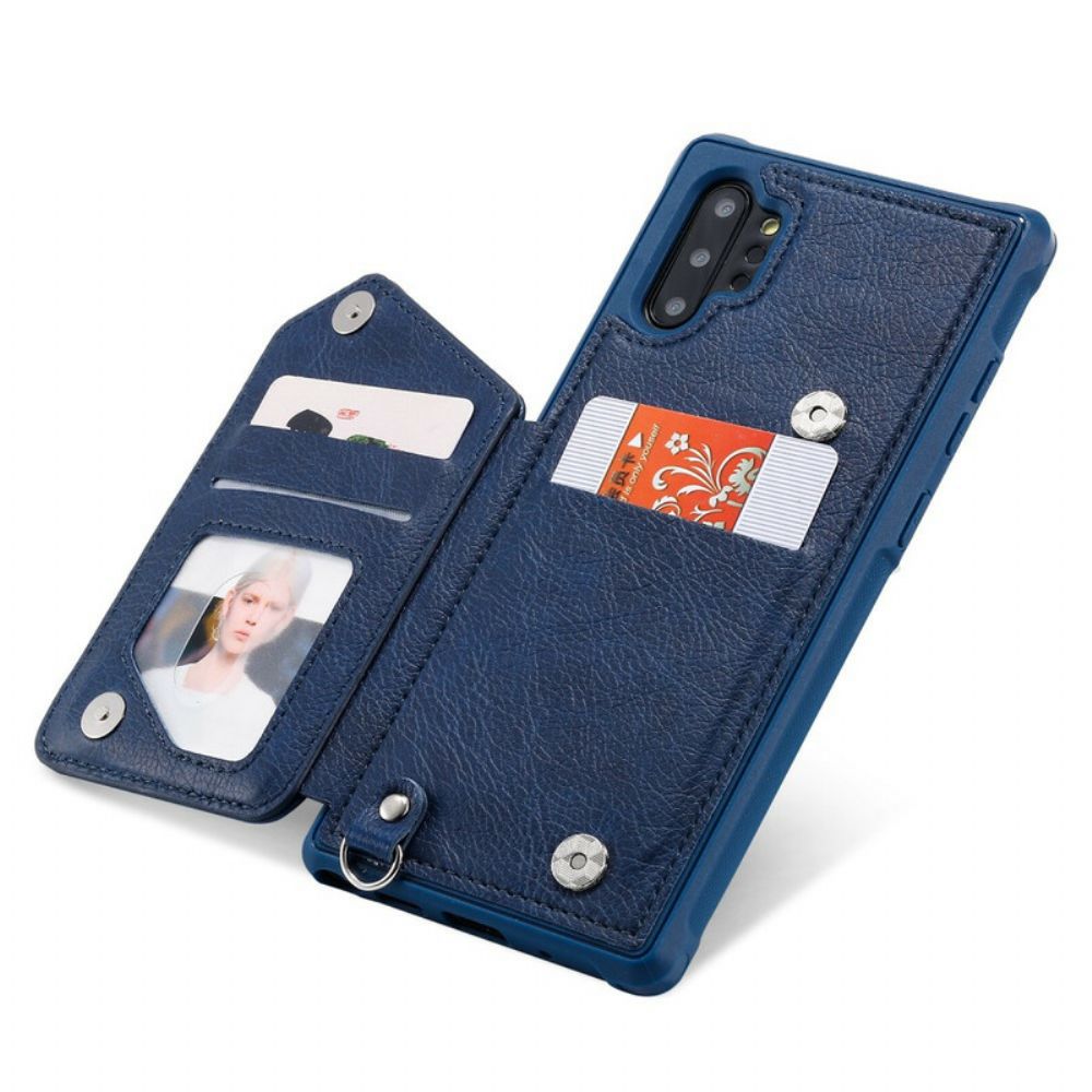 Hoesje voor Samsung Galaxy Note 10 Plus Portemonnee Zip Portemonnee