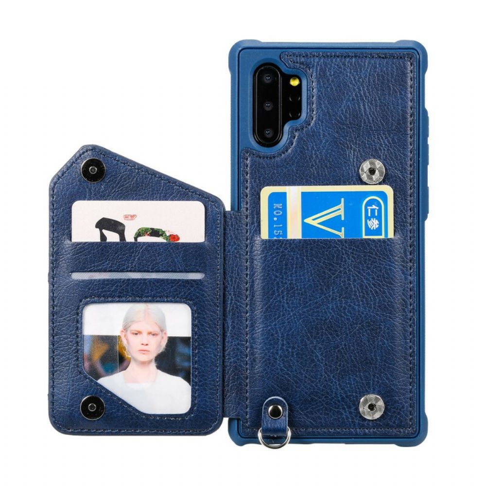 Hoesje voor Samsung Galaxy Note 10 Plus Portemonnee Zip Portemonnee