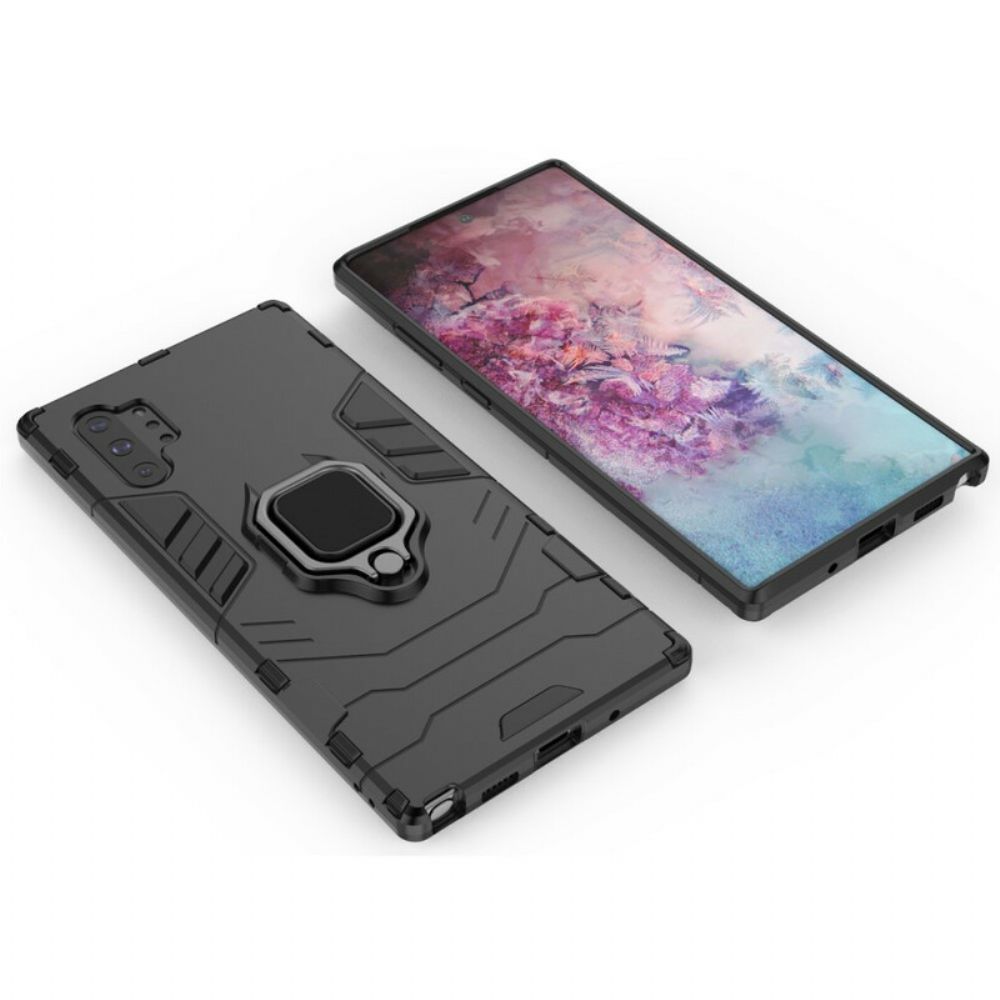 Hoesje voor Samsung Galaxy Note 10 Plus Resistente Ring