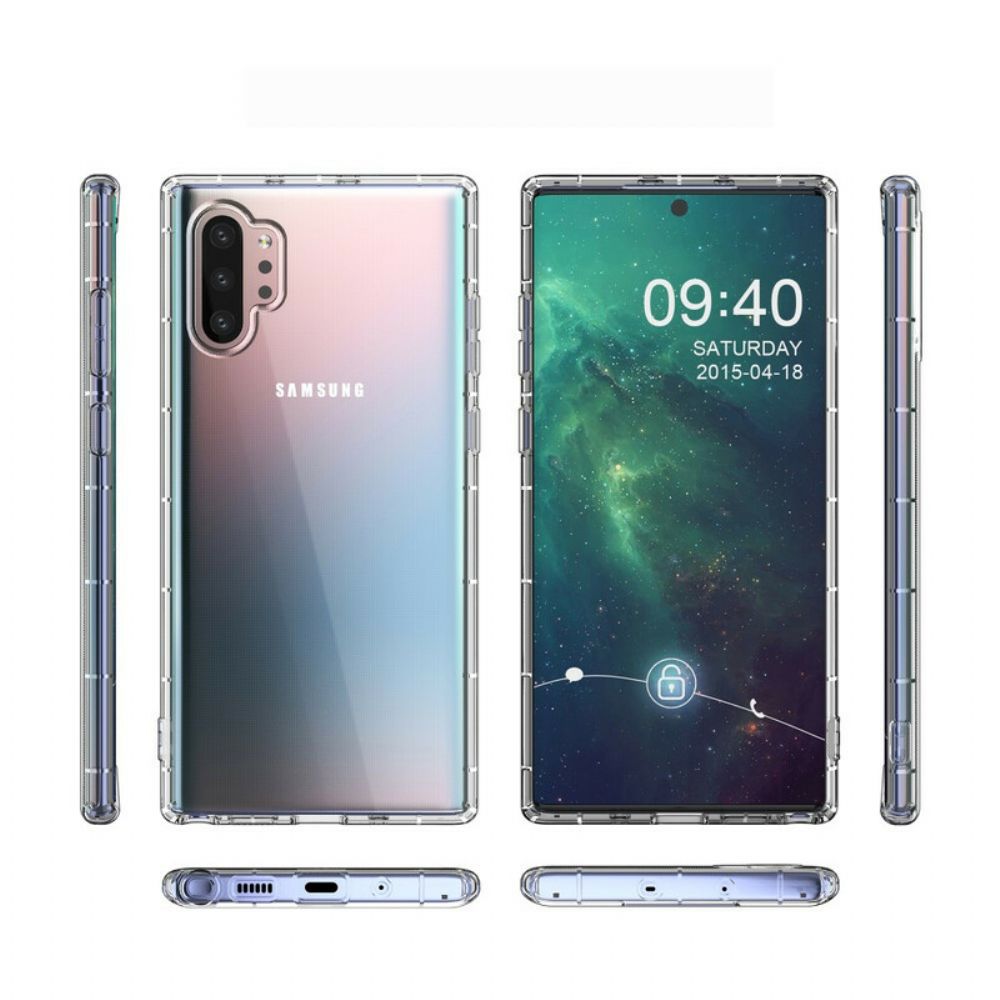 Hoesje voor Samsung Galaxy Note 10 Plus Versterkte Transparant