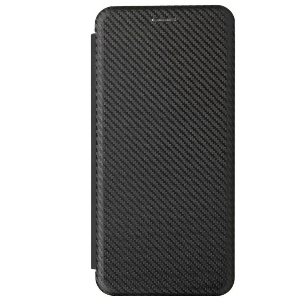 Bescherming Hoesje voor Samsung Galaxy A12 / M12 Folio-hoesje Koolstofvezel