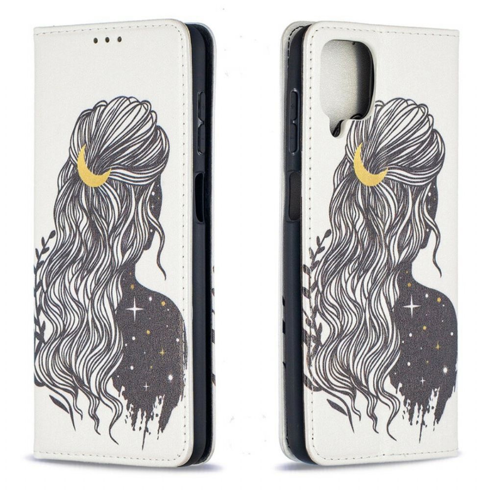 Bescherming Hoesje voor Samsung Galaxy A12 / M12 Folio-hoesje Mooi Haar