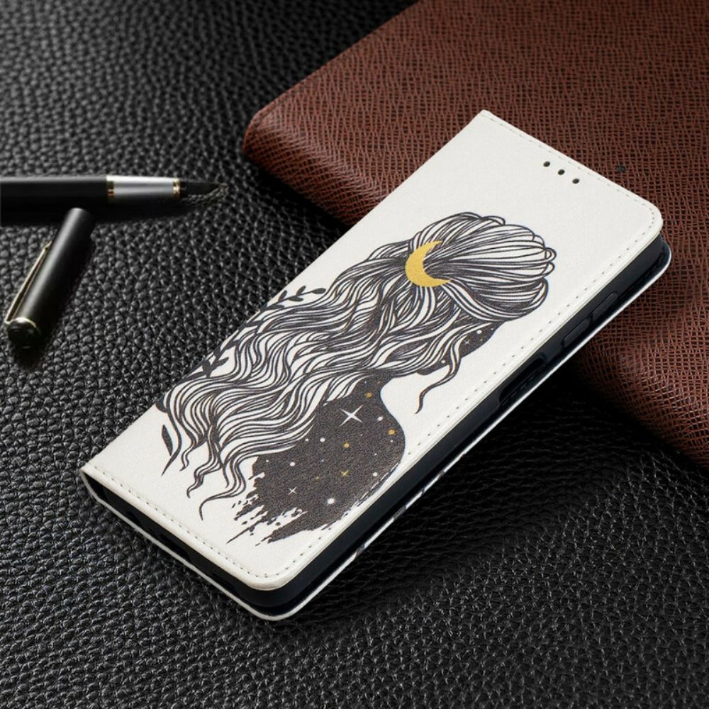 Bescherming Hoesje voor Samsung Galaxy A12 / M12 Folio-hoesje Mooi Haar