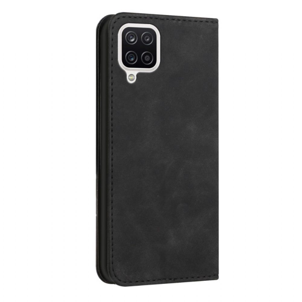 Bescherming Hoesje voor Samsung Galaxy A12 / M12 Folio-hoesje S-design Lederen Stijl