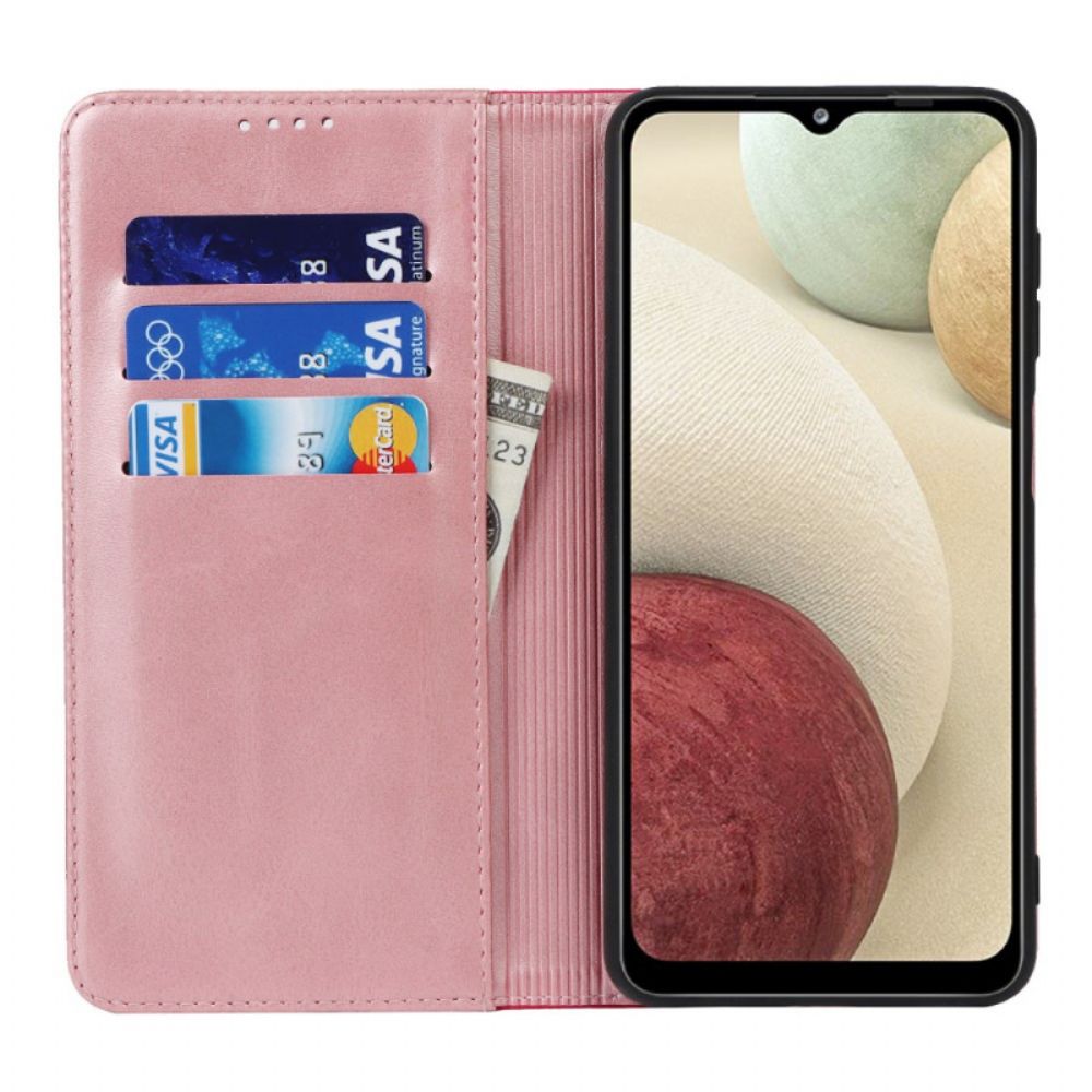 Bescherming Hoesje voor Samsung Galaxy A12 / M12 Folio-hoesje Tweekleurige Lederen Stijl