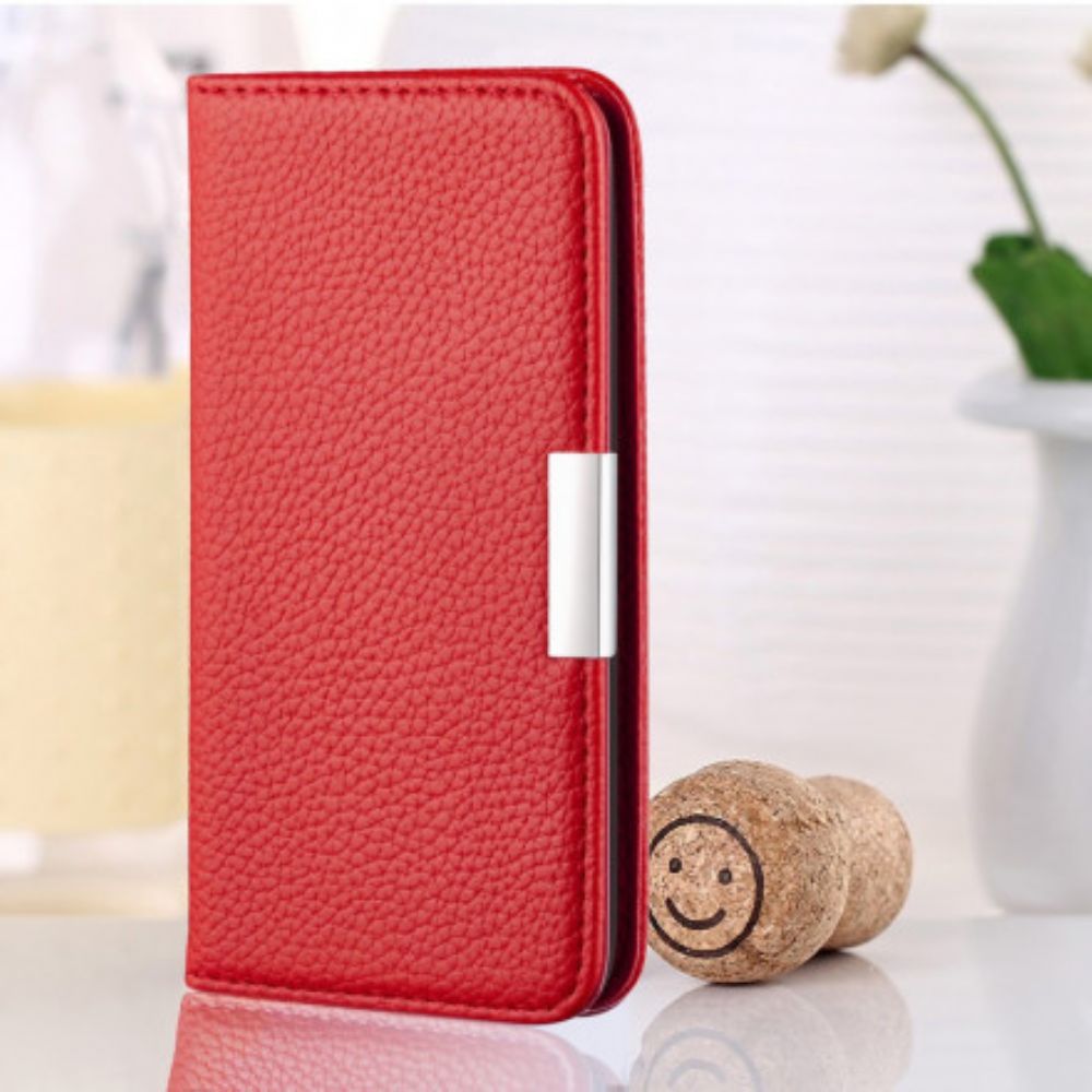 Bescherming Hoesje voor Samsung Galaxy A12 / M12 Folio-hoesje Ultra Chique Litchi Kunstleer