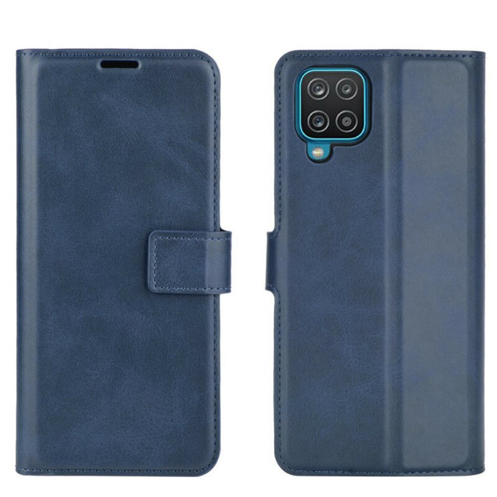 Flip Case voor Samsung Galaxy A12 / M12 Glanzend Leereffect