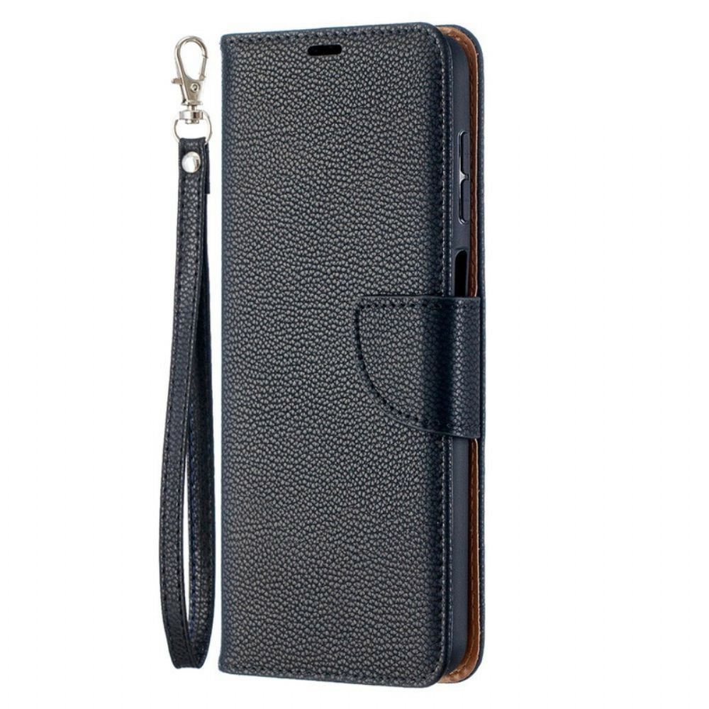 Folio-hoesje voor Samsung Galaxy A12 / M12 Flip Case Litchi Flap Schuin