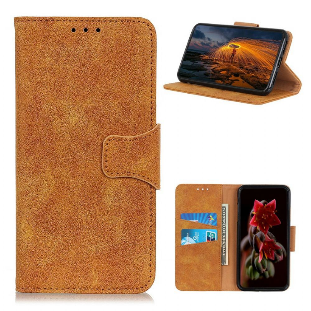 Folio-hoesje voor Samsung Galaxy A12 / M12 Flip Case Vintage Magnetische Klep