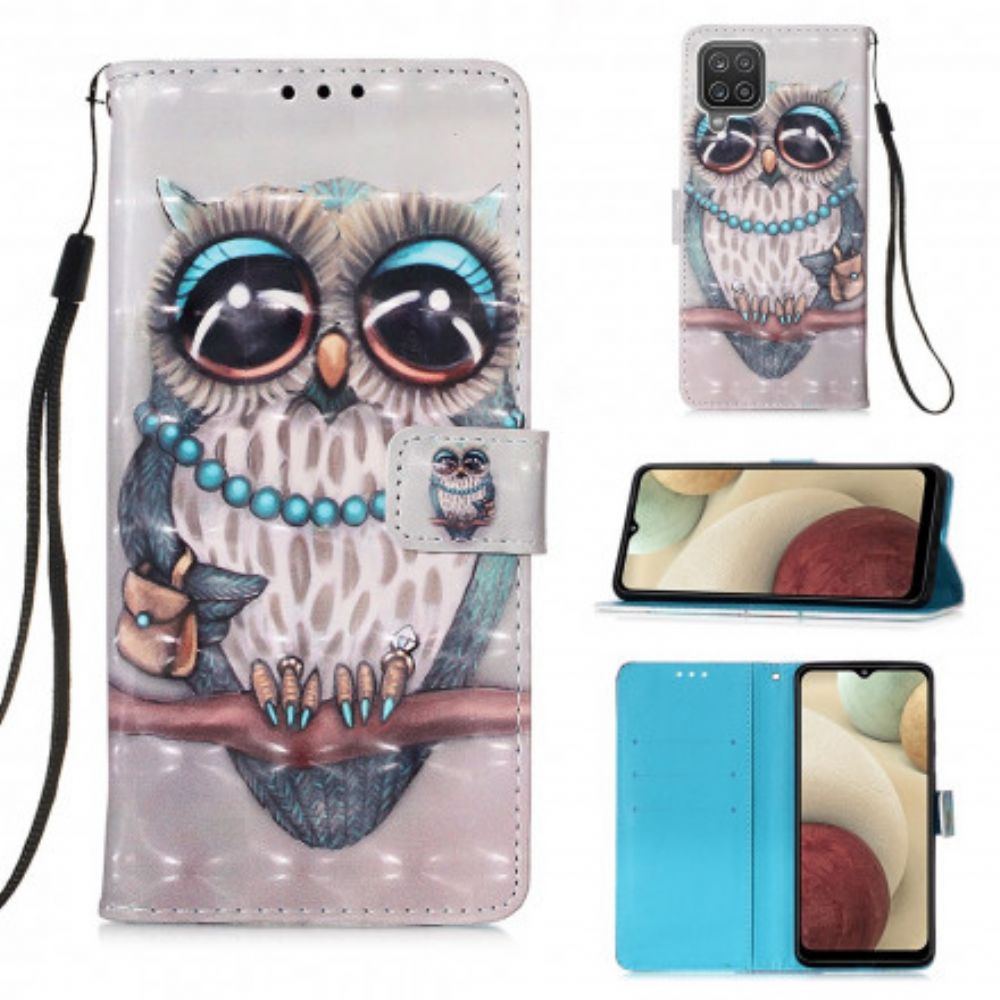 Folio-hoesje voor Samsung Galaxy A12 / M12 Miss Uil