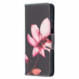 Folio-hoesje voor Samsung Galaxy A12 / M12 Roze Bloem