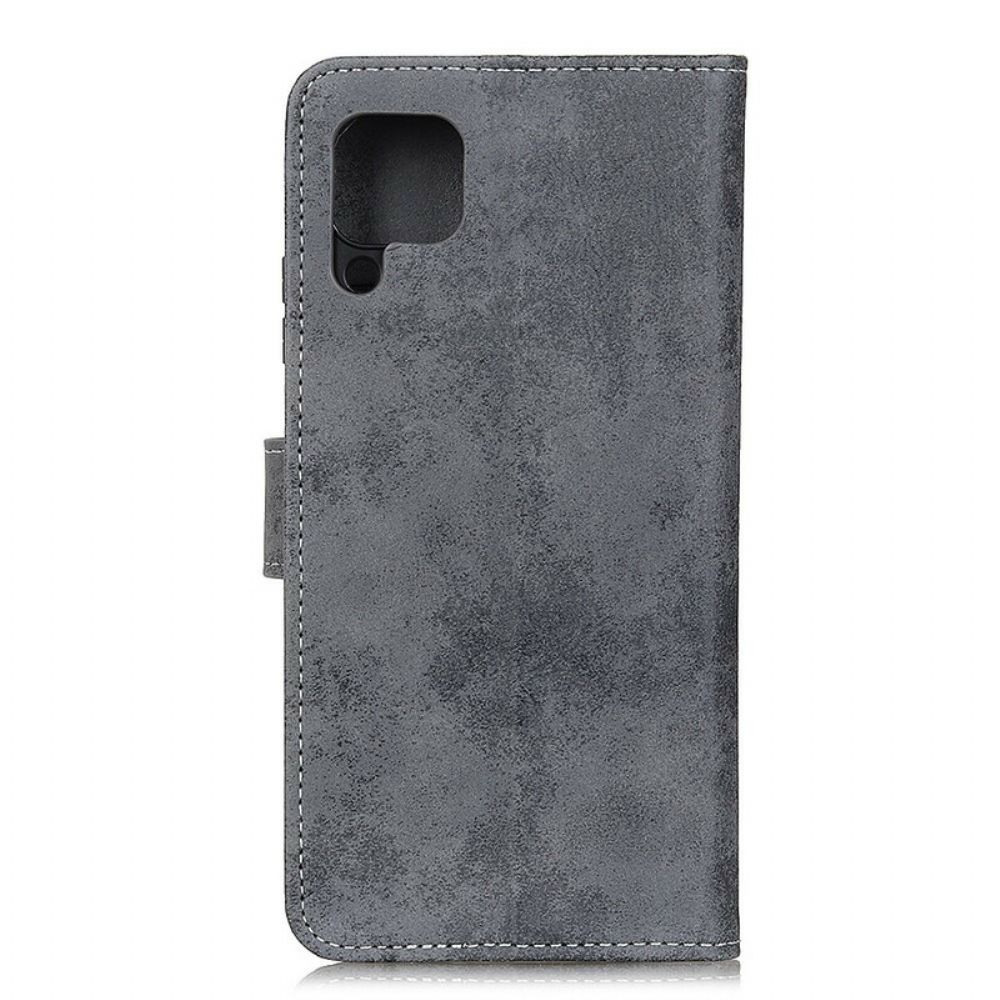 Folio-hoesje voor Samsung Galaxy A12 / M12 Vintage Kunstleer