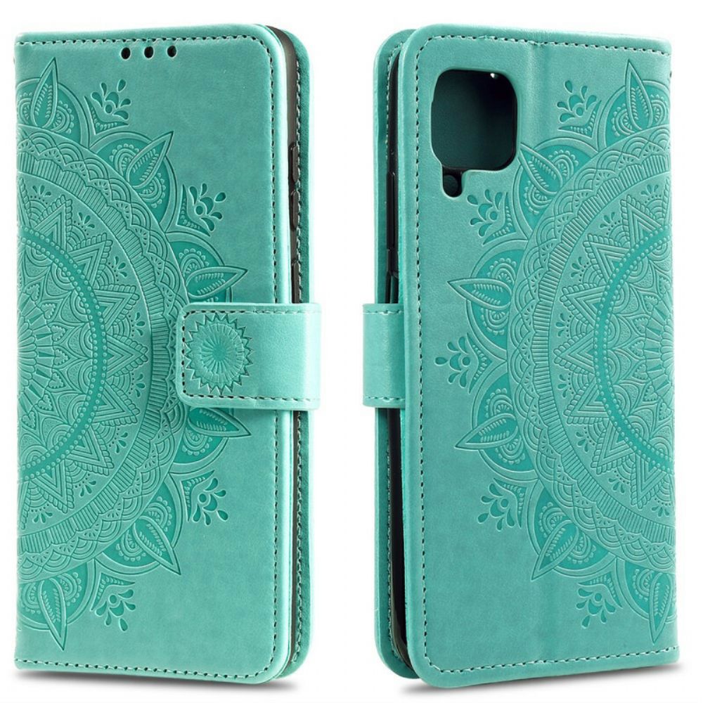 Folio-hoesje voor Samsung Galaxy A12 / M12 Zon Mandala