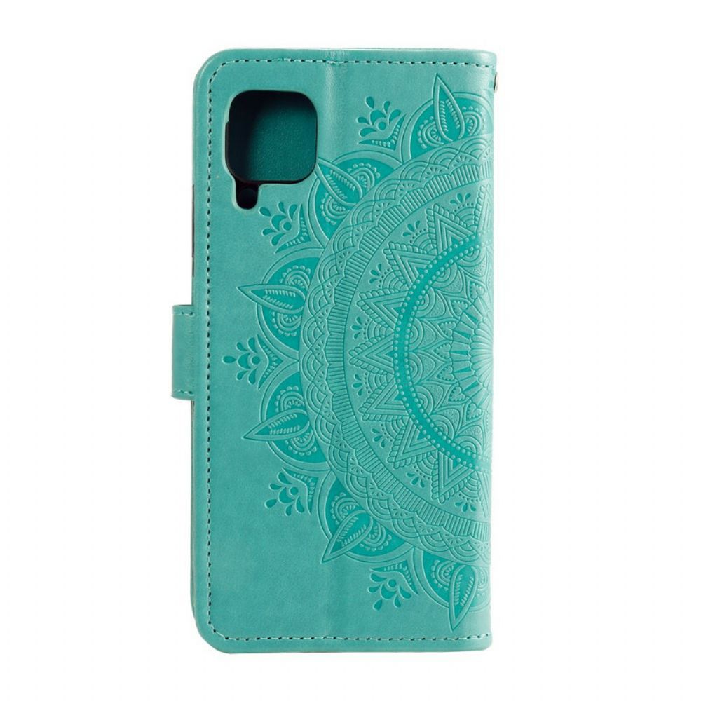 Folio-hoesje voor Samsung Galaxy A12 / M12 Zon Mandala