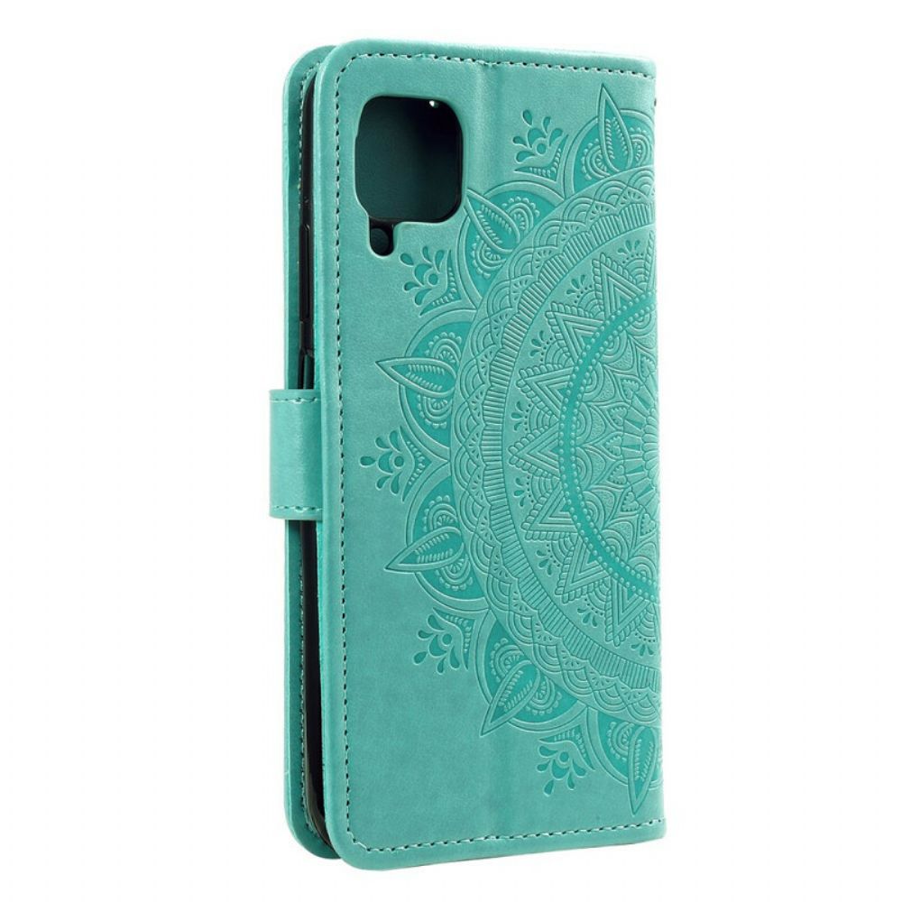 Folio-hoesje voor Samsung Galaxy A12 / M12 Zon Mandala