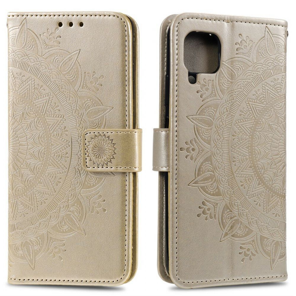 Folio-hoesje voor Samsung Galaxy A12 / M12 Zon Mandala