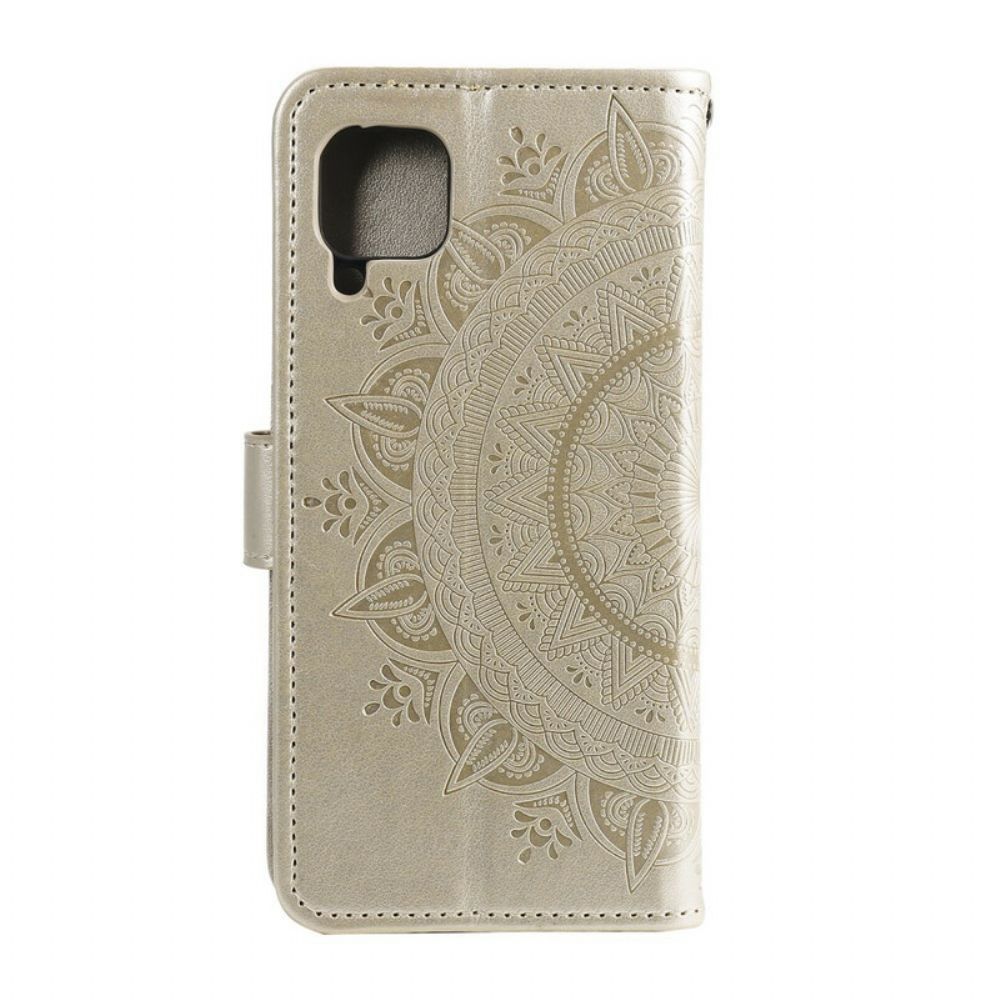 Folio-hoesje voor Samsung Galaxy A12 / M12 Zon Mandala