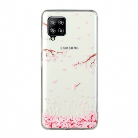 Hoesje voor Samsung Galaxy A12 / M12 Bloemblaadjes