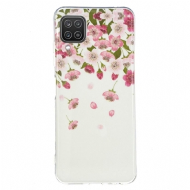 Hoesje voor Samsung Galaxy A12 / M12 Fluorescerende Bloemen