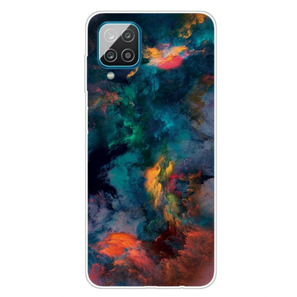 Hoesje voor Samsung Galaxy A12 / M12 Gekleurde Wolken