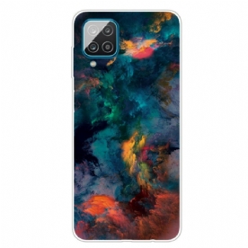 Hoesje voor Samsung Galaxy A12 / M12 Gekleurde Wolken