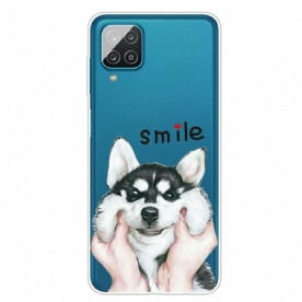 Hoesje voor Samsung Galaxy A12 / M12 Glimlach Hond