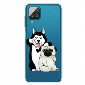 Hoesje voor Samsung Galaxy A12 / M12 Grappige Honden