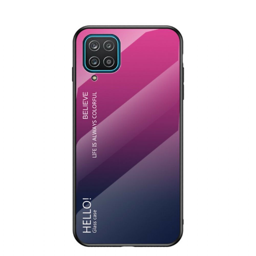 Hoesje voor Samsung Galaxy A12 / M12 Hallo Gehard Glas