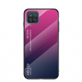 Hoesje voor Samsung Galaxy A12 / M12 Hallo Gehard Glas