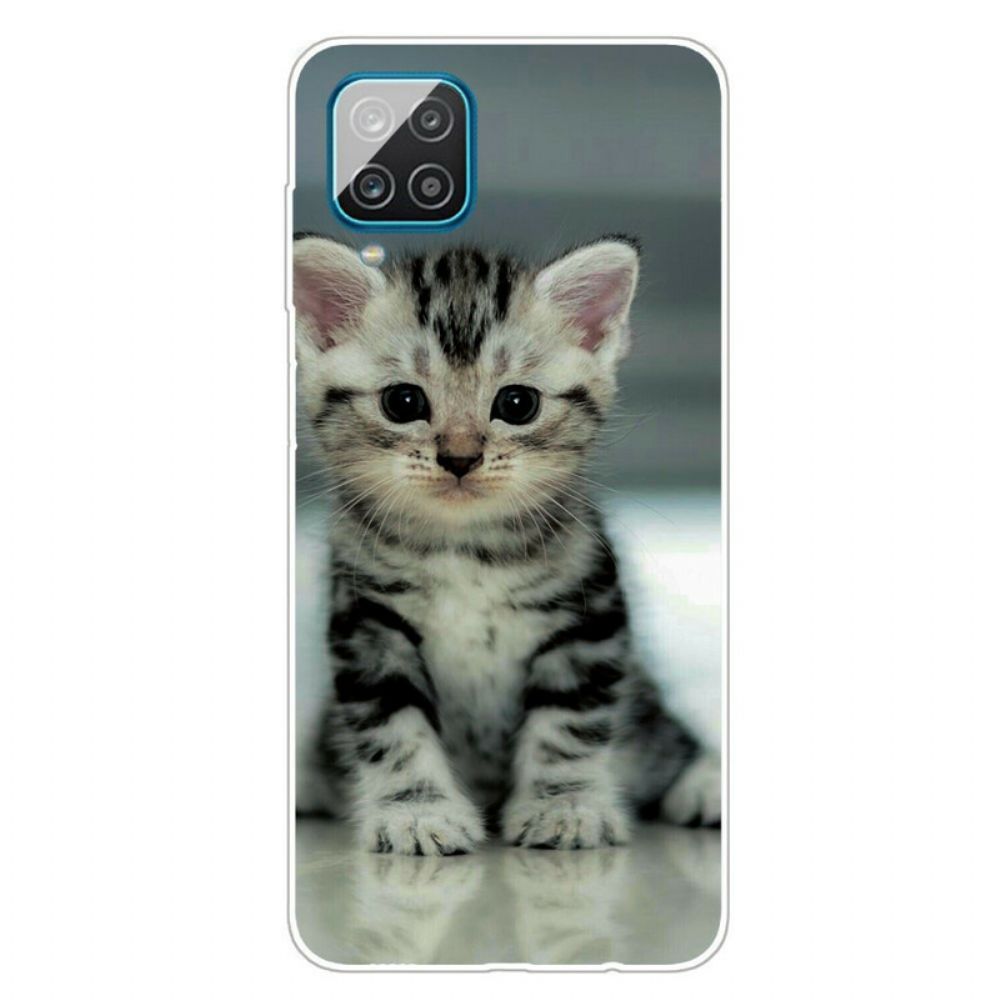 Hoesje voor Samsung Galaxy A12 / M12 Kitten Kitten