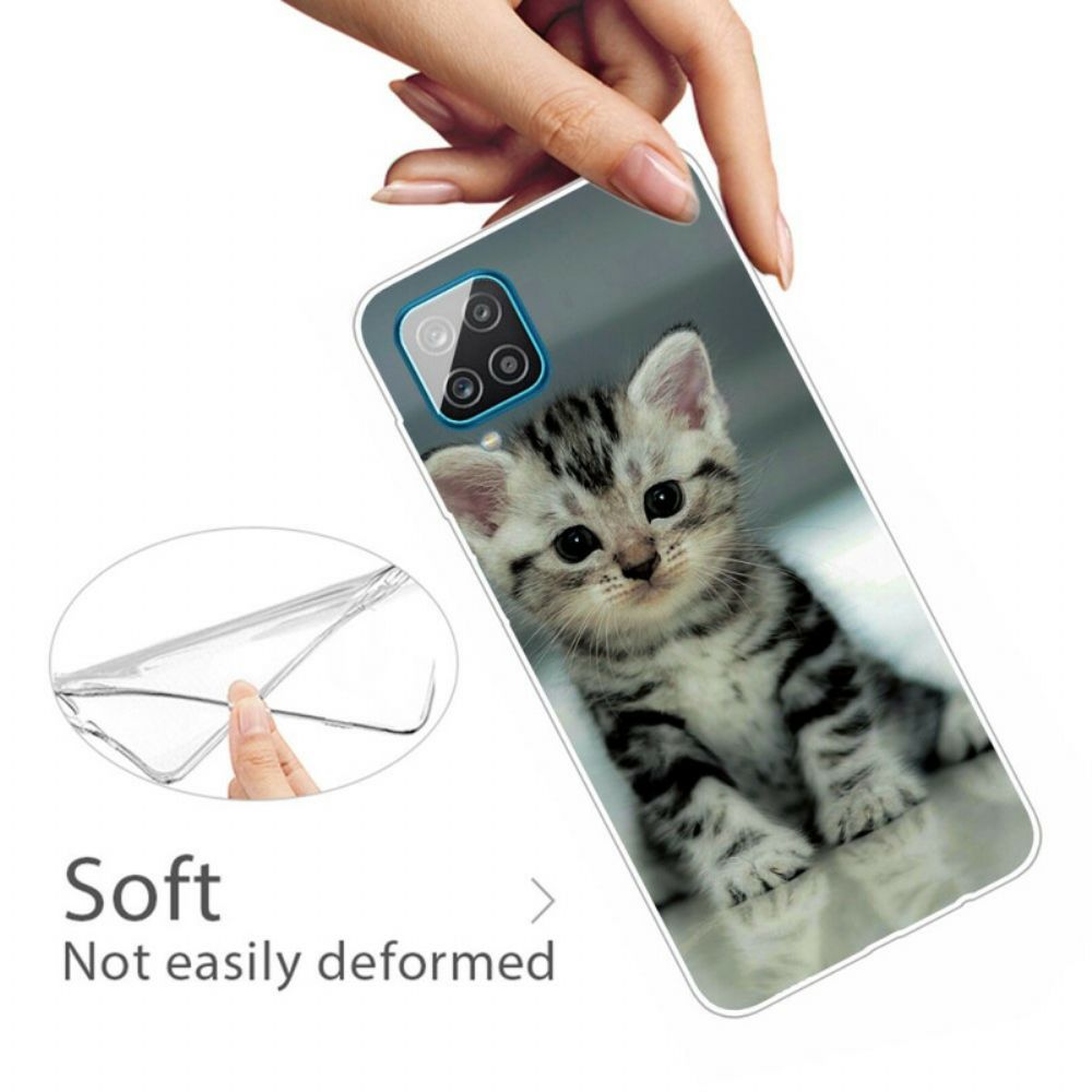 Hoesje voor Samsung Galaxy A12 / M12 Kitten Kitten