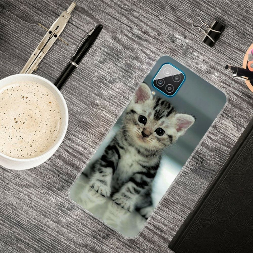 Hoesje voor Samsung Galaxy A12 / M12 Kitten Kitten