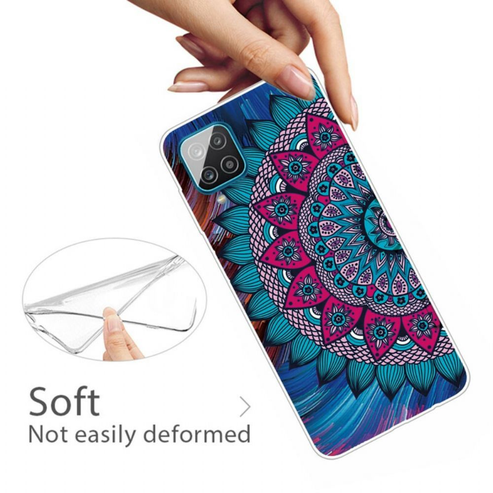 Hoesje voor Samsung Galaxy A12 / M12 Kleurrijke Mandala