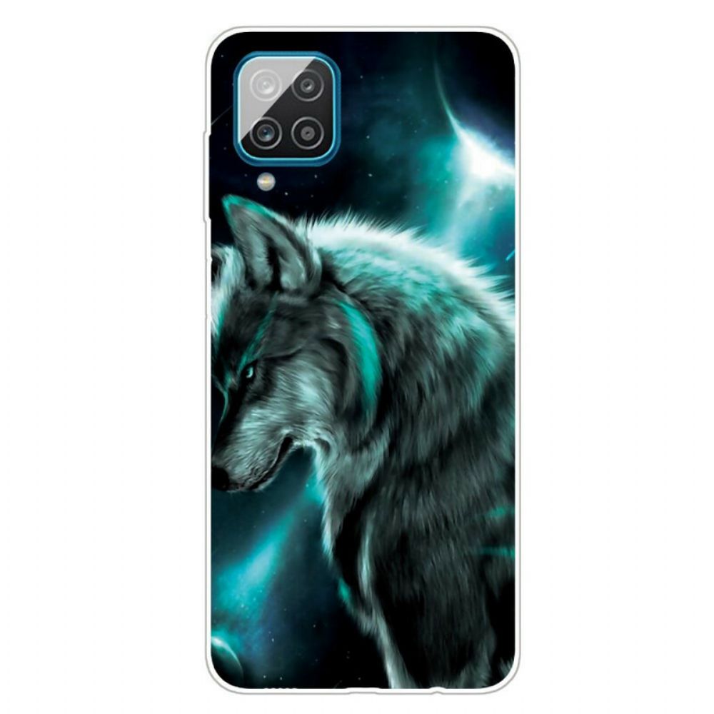 Hoesje voor Samsung Galaxy A12 / M12 Koninklijke Wolf