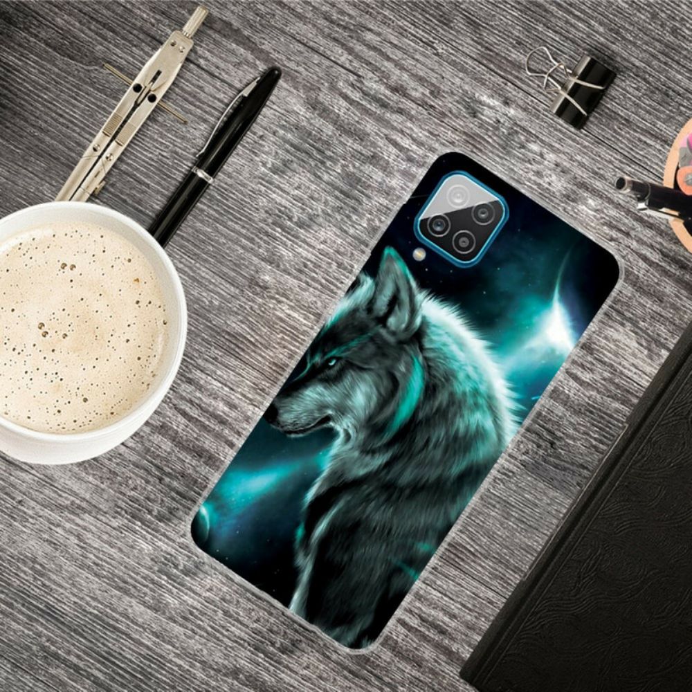 Hoesje voor Samsung Galaxy A12 / M12 Koninklijke Wolf