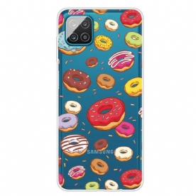 Hoesje voor Samsung Galaxy A12 / M12 Liefde Donuts