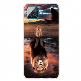 Hoesje voor Samsung Galaxy A12 / M12 Lion Cub Dream