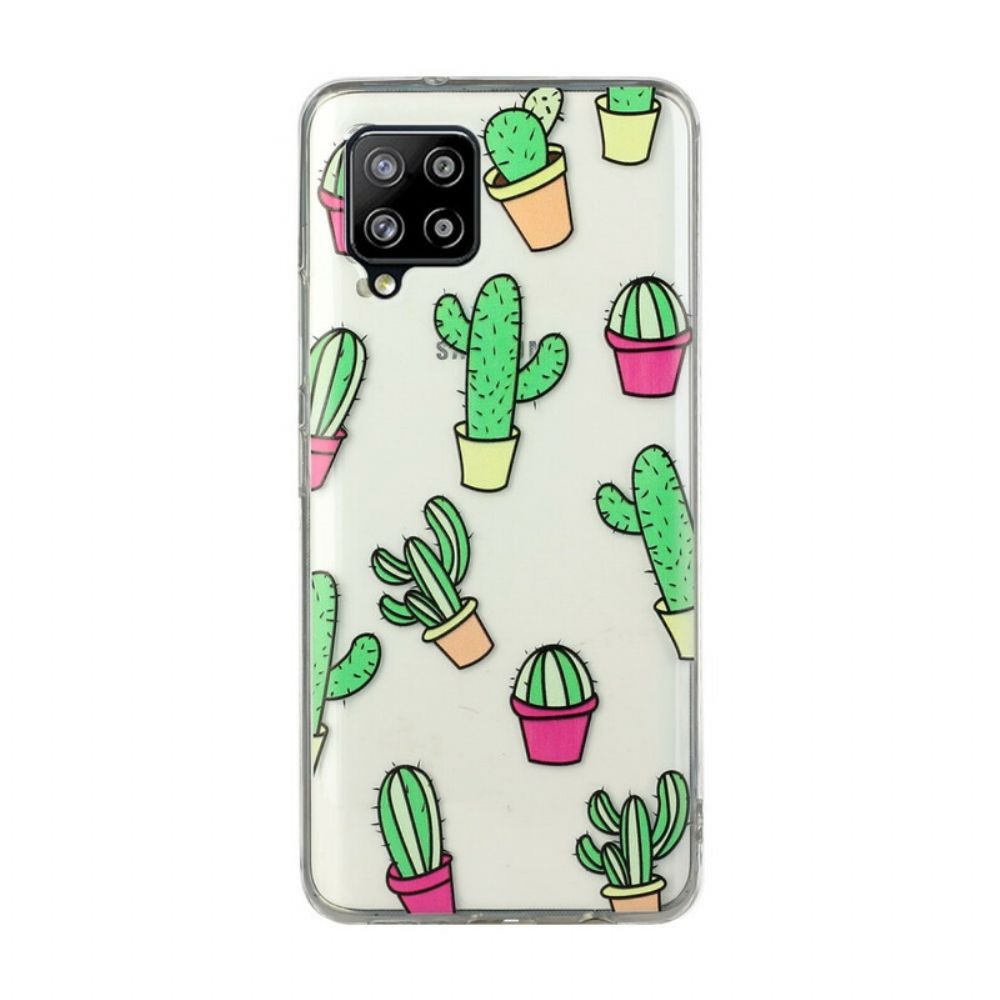 Hoesje voor Samsung Galaxy A12 / M12 Mini Cactussen