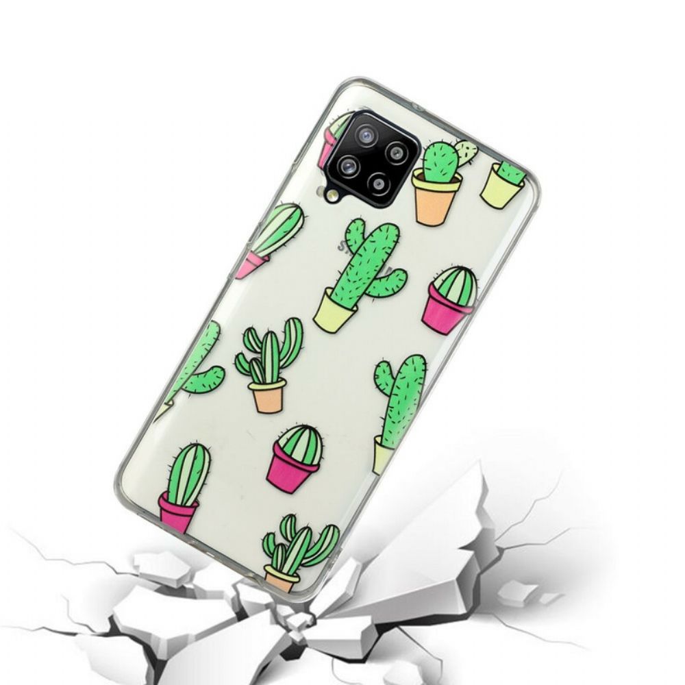 Hoesje voor Samsung Galaxy A12 / M12 Mini Cactussen