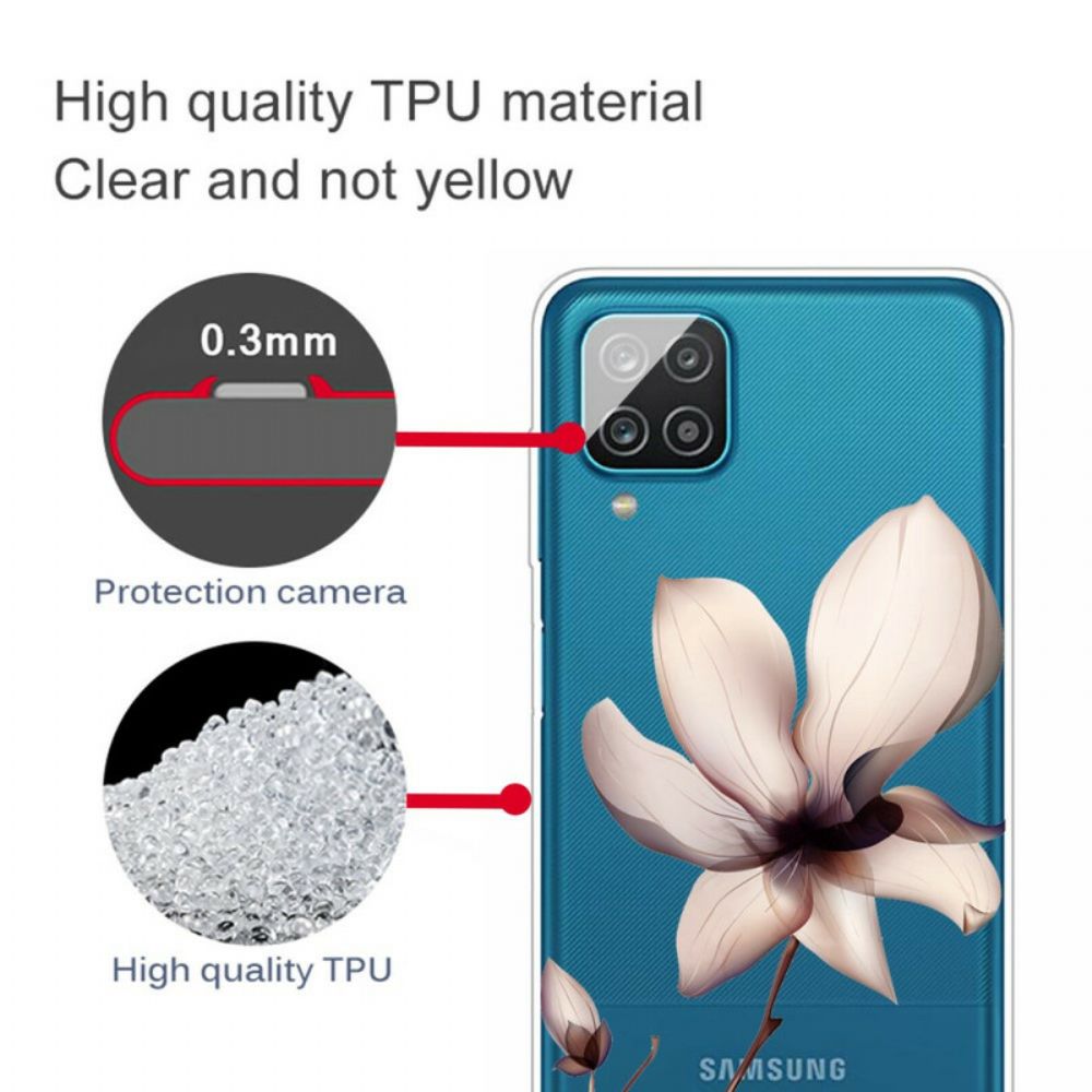 Hoesje voor Samsung Galaxy A12 / M12 Premium Bloemen