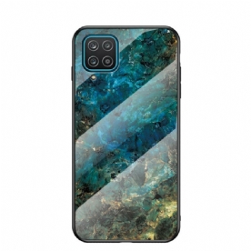 Hoesje voor Samsung Galaxy A12 / M12 Premium Kleur Gehard Glas