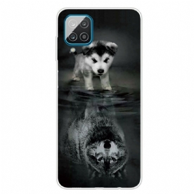 Hoesje voor Samsung Galaxy A12 / M12 Puppy Dream