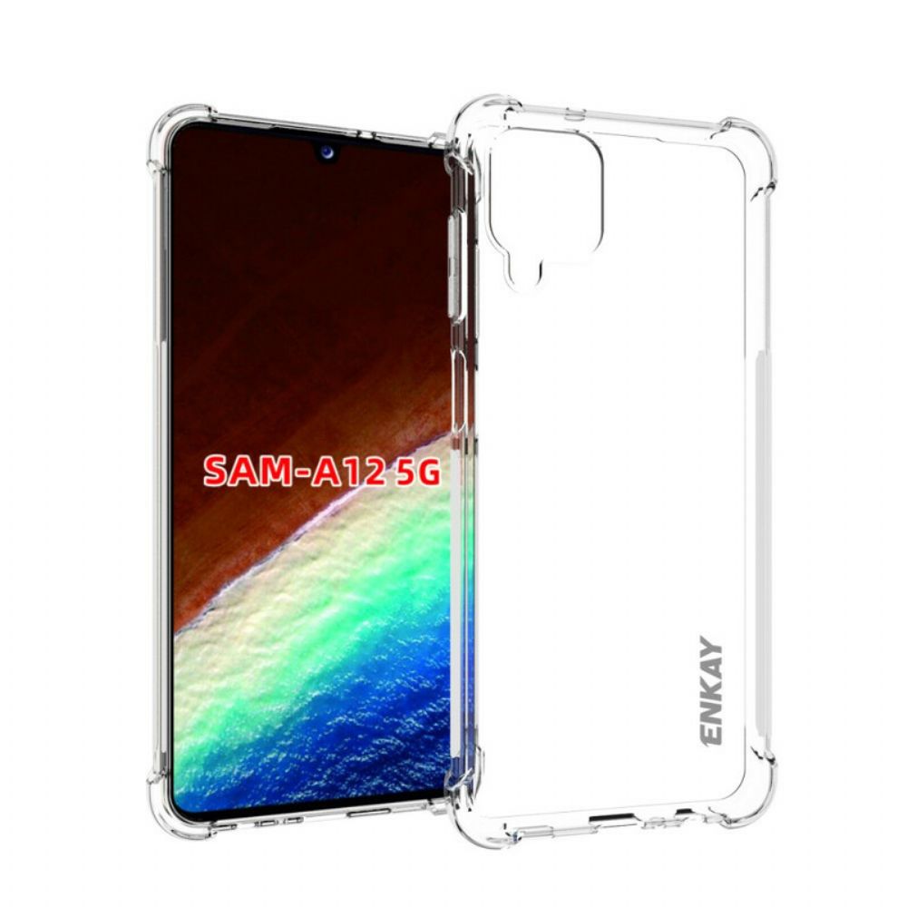 Hoesje voor Samsung Galaxy A12 / M12 Transparant Enkay