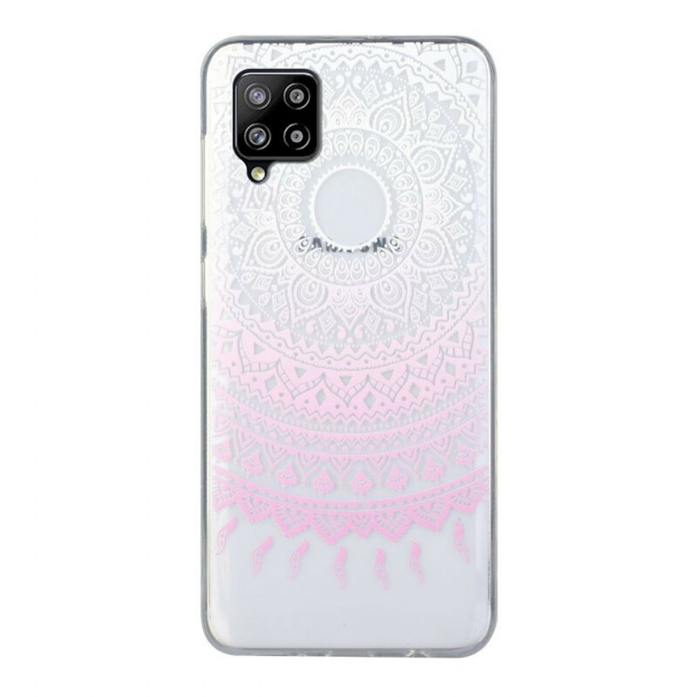 Hoesje voor Samsung Galaxy A12 / M12 Transparante Gekleurde Mandala