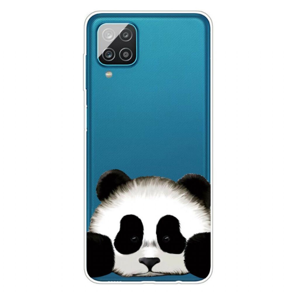 Hoesje voor Samsung Galaxy A12 / M12 Transparante Panda