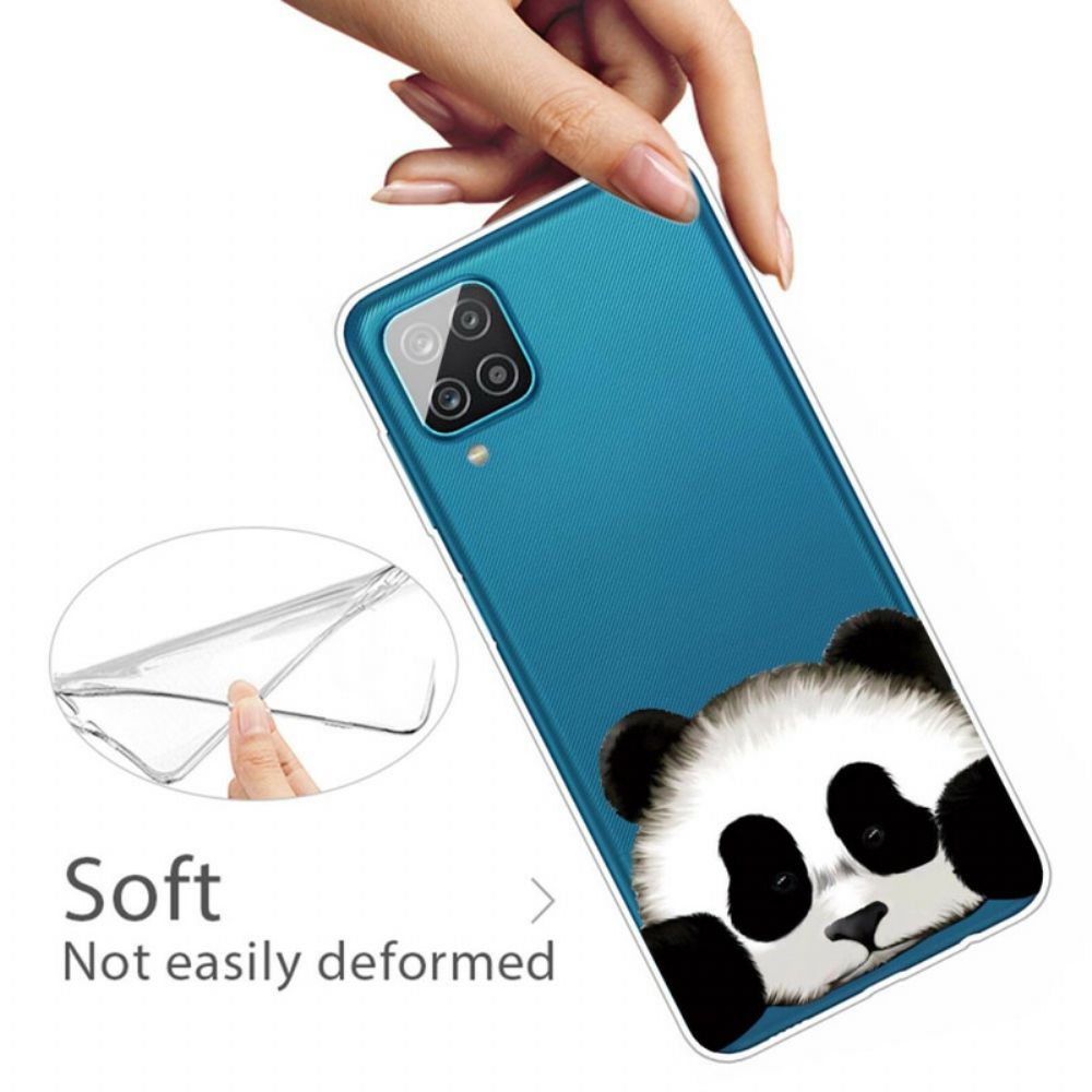 Hoesje voor Samsung Galaxy A12 / M12 Transparante Panda