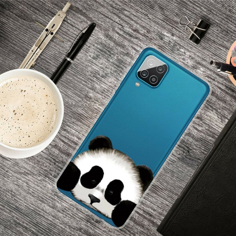 Hoesje voor Samsung Galaxy A12 / M12 Transparante Panda